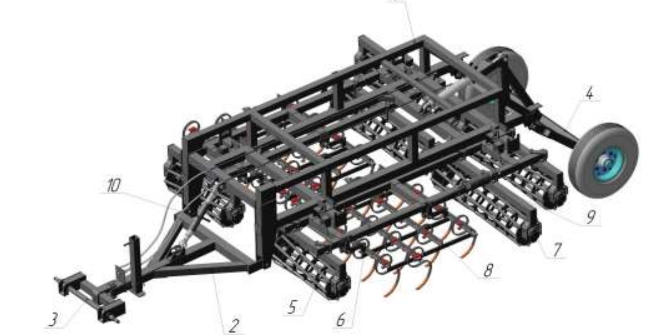 Агрегат комбинированный широкозахватный Техмаш АКШ-3,6 (S-образная стойка) | img-2