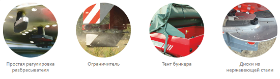Разбрасыватель удобрений двухдисковый МХ 1000 | img-2