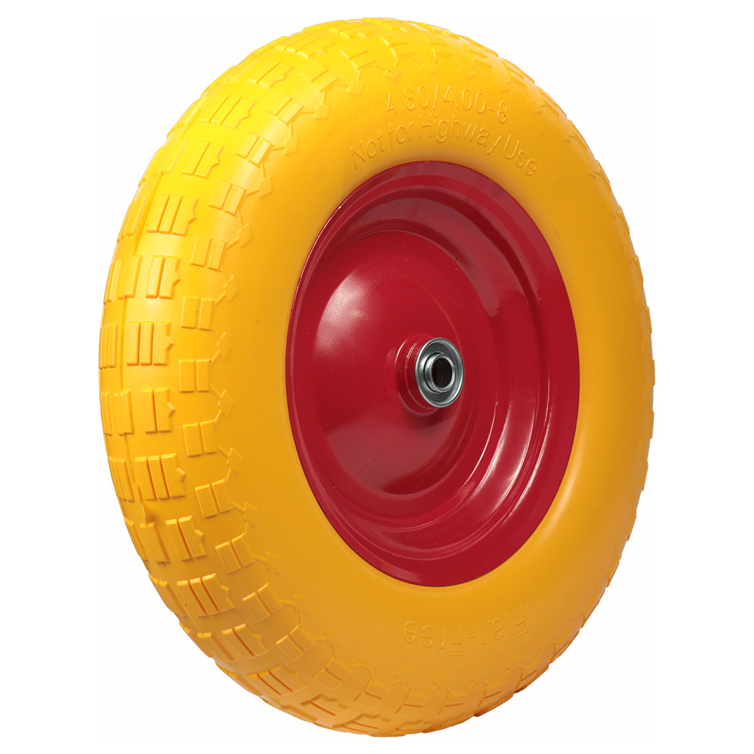 Колесо для тачки PU 4.00-8 (16х70) полиуретановое | img-2