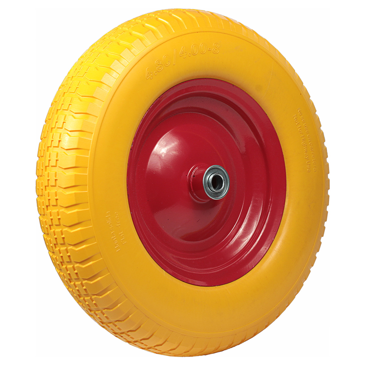 Колесо для тачки PU 4.00-8 (16х95) полиуретановое | img-2